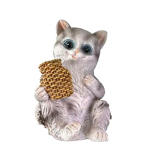 Uqezagpa Katzenfiguren, Aquarium-Ornament, Aquarium, Pflanzenstatuen, Dekoration, interessantes Angelkätzchen Uqezagpa Katzenfiguren, Aquarium-Ornament, Aquarium, Pflanzenstatuen, Dekoration, interessantes Angelkätzchen von Uqezagpa