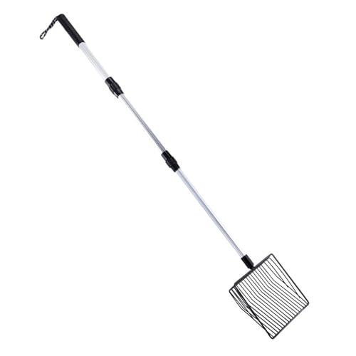 Uqezagpa Katzenstreuschaufel, Schaufel, Teleskopgriff, Metallschaufel, hohl, Kotsieb, ergonomisch, Metall von Uqezagpa