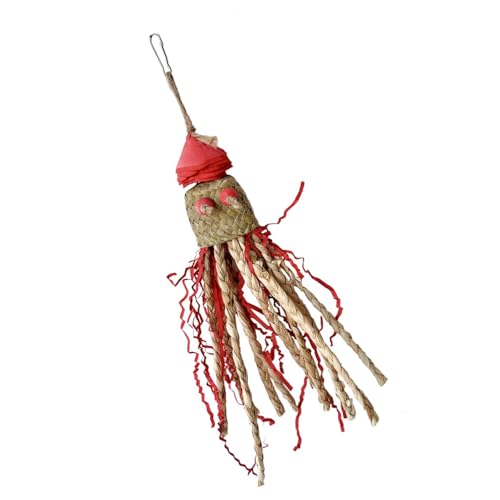 Uqezagpa Kauspielzeug für Kleintiere für Vögel, Papageien, Kauspielzeug, buntes Tentakel, Spielzeug zum Kauen, Zähneknirschen Uqezagpa Kauspielzeug für Kleintiere für Vögel, Papageien, Kauspielzeug, buntes Tentakel, Spielzeug zum Kauen, Zähneknirschen von Uqezagpa