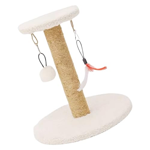 Uqezagpa Kratzbaum aus natürlichem Sisal, kleine Katzen, Kratzbaum mit hängenden Bällen zum Schutz von Möbeln und Zuhause Uqezagpa Kratzbaum aus natürlichem Sisal, kleine Katzen, Kratzbaum mit hängenden Bällen zum Schutz von Möbeln und Zuhause von Uqezagpa