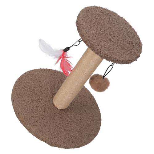 Uqezagpa Kratzbaum aus natürlichem Sisal, kleine Katzen, Kratzbaum mit hängenden Bällen zum Schutz von Möbeln und Zuhause Uqezagpa Kratzbaum aus natürlichem Sisal, kleine Katzen, Kratzbaum mit hängenden Bällen zum Schutz von Möbeln und Zuhause von Uqezagpa