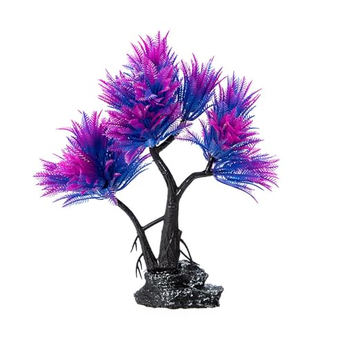 Uqezagpa Künstliche Pflanze, Landschaft, Aquarium, Dekoration für Aquarien, Terrarien, Garnelen, Baum, groß von Uqezagpa