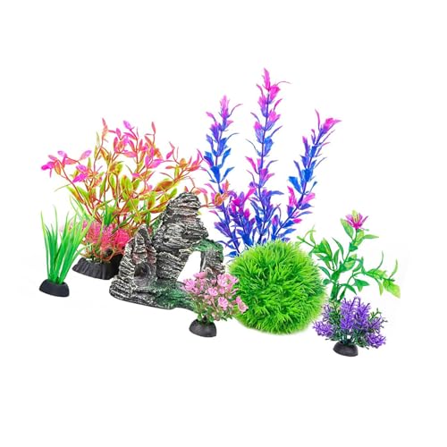 Uqezagpa Künstliche Pflanze für Aquarien, Terrarien, Garnelen, Gras, Ornamente von Uqezagpa