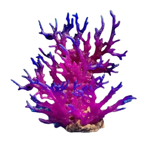 Uqezagpa Künstliche bunte Wasserpflanze, Korallen, Ornamente, Aquarium-Dekoration, Landschaft zur Verschönerung der Aquarium-Landschaftsgestaltung von Uqezagpa