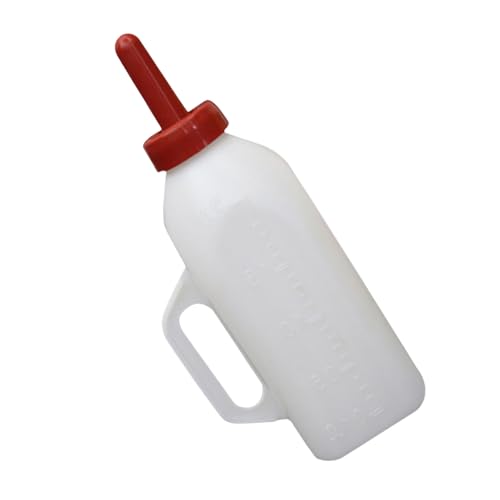 Uqezagpa Lamm- und Kalbmilch-Futterflaschen Haltbarkeit Plastomer Milch Feeders Flaschen für Nutztiere von Uqezagpa