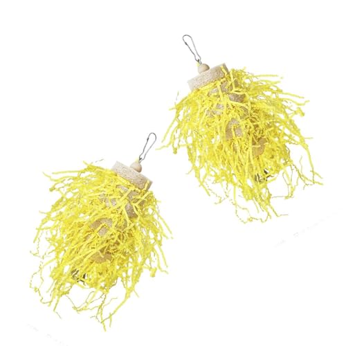 Uqezagpa Luffa Luffa, Haustierspielzeug, Papageien, Beißspielzeug für Vögel, für Käfig, Unterhaltung, Zubehör, Papageien, Beißspielzeug, 2 Stück von Uqezagpa