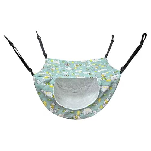 Uqezagpa Mehrzweck-Hängematte für Haustiere, weiches Fleece, Leinen, bequemes Schlafbett für Kätzchen, Schaukel und Indoor-Unterhaltung, Katzen-Hängematte von Uqezagpa