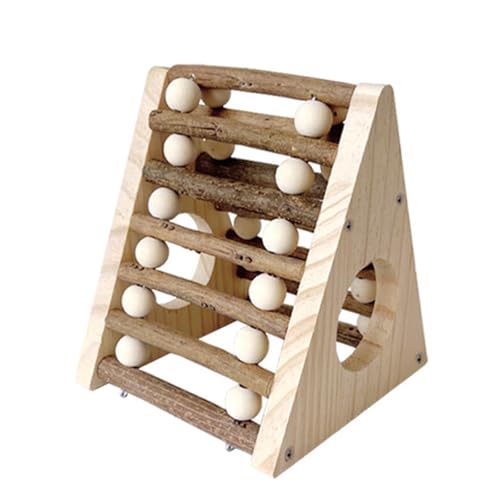 Uqezagpa Natural Cools Hamsterversteck aus Holz, mit Kletterleiter, Hamsterkäfig für Kleintiere, Rennmäuse Uqezagpa Natural Cools Hamsterversteck aus Holz, mit Kletterleiter, Hamsterkäfig für Kleintiere, Rennmäuse von Uqezagpa