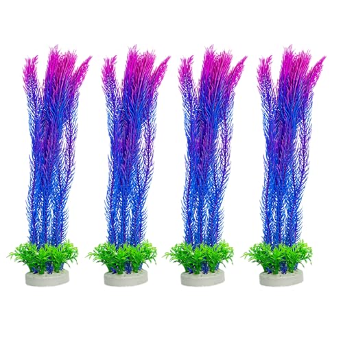 Uqezagpa Realistische Wassergras-Aquarien Dekoration Simulation Wasserpflanze für verschiedene Aquarien Landschaften Fischunterstand von Uqezagpa