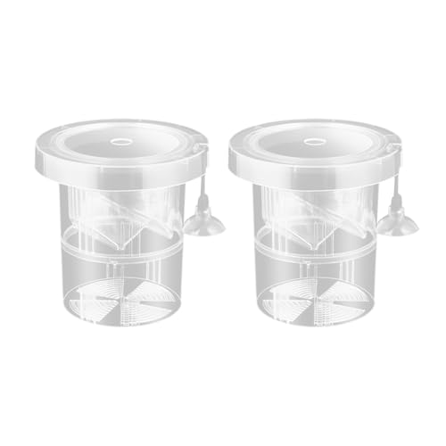 Uqezagpa Schwimmende Aquarien Zuchtbox für sicheres Laichen und Braten von Fischen, wiederverwendbar, 2 Stück Uqezagpa Schwimmende Aquarien Zuchtbox für sicheres Laichen und Braten von Fischen, wiederverwendbar, 2 Stück von Uqezagpa
