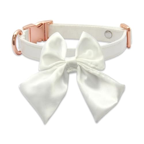 Uqezagpa Verstellbares Haustierhalsband für Hunde und Katzen, große Schleife, elegantes Halsband mit mehreren Größen, S bis L Uqezagpa Verstellbares Haustierhalsband für Hunde und Katzen, große Schleife, elegantes Halsband mit mehreren Größen, S bis L von Uqezagpa
