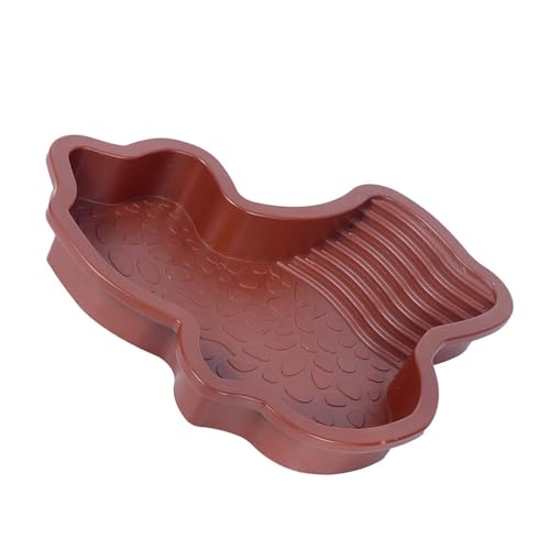 Uqezagpa Wasserbehälter mit abgeschrägtem Tier, simulierter Lebensraum, Plattform für Schildkröten, Amphibien, große Schildkröten-Futternapf Uqezagpa Wasserbehälter mit abgeschrägtem Tier, simulierter Lebensraum, Plattform für Schildkröten, Amphibien, große Schildkröten-Futternapf von Uqezagpa