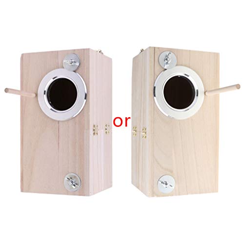 Vogel-Nistkasten aus Holz, für Sittiche, mit transparentem Fenster, für Nymphensittiche, Finken, Kanarienvögel Vogel-Nistkasten aus Holz, für Sittiche, mit transparentem Fenster, für Nymphensittiche, Finken, Kanarienvögel von Uqezagpa