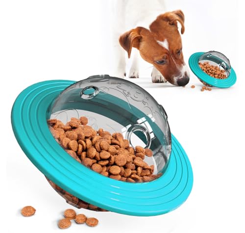 Uran Mall Dog Planet Interaktiver Leckerli-Spender, Spielzeug, UFO-förmiger Futter-Puzzle-Ball, 16,4 cm Durchmesser, Blau Uran Mall Dog Planet Interaktiver Leckerli-Spender, Spielzeug, UFO-förmiger Futter-Puzzle-Ball, 16,4 cm Durchmesser, Blau von Uran Mall
