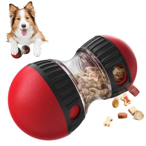 Urganvem Hundespielzeug zur Förderung der Intelligen, Slow Feeder für Hunde Fördert Gesunde Essgewohnheiten und Mentale Stimulation, Verdauung Für Hunde Aller Größen Geeignet (Rot) von Urganvem