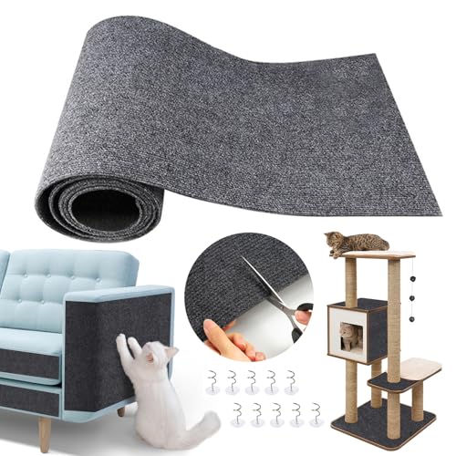 Urijk Selbstklebend Kratzmatte Katze Wand,30*30CM Kratzmatte Katzen,DIY Trimmbarer Teppich Matte Pad Katzenkratzbretter,Kratzschutz Katzenkratzmatte für Schützt Teppiche Sofa Möbelschutz(Dunkelgrau) Urijk Selbstklebend Kratzmatte Katze Wand,30*30CM Kratzmatte Katzen,DIY Trimmbarer Teppich Matte Pad Katzenkratzbretter,Kratzschutz Katzenkratzmatte für Schützt Teppiche Sofa Möbelschutz(Dunkelgrau) von Urijk