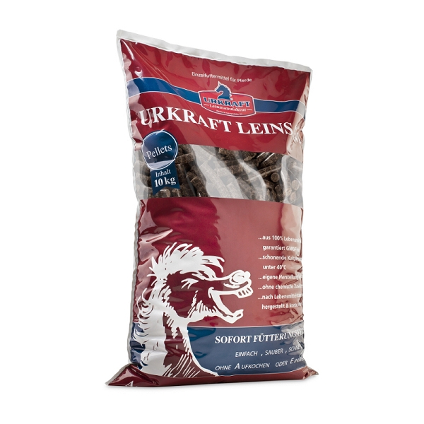 Urkraft Leinsam Pellets - 10kg Für Verdauung & Fell Urkraft Leinsam Pellets - 10kg Für Verdauung & Fell von Urkraft