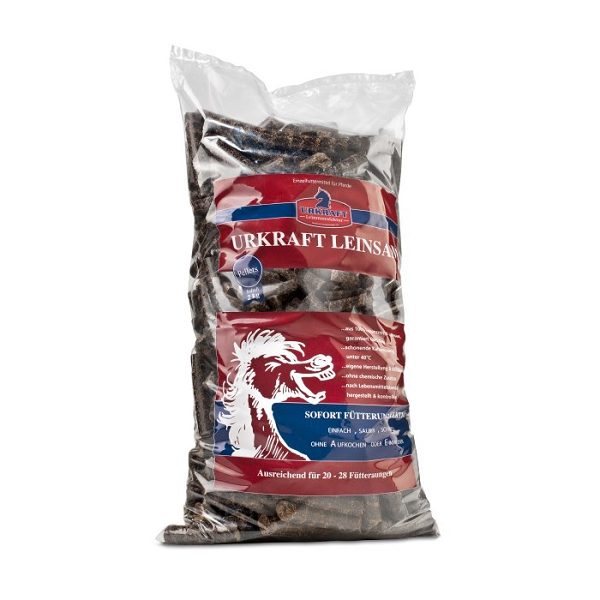 Urkraft Leinsam Pellets - 2kg Tüte Für Verdauung & Fell Urkraft Leinsam Pellets - 2kg Tüte Für Verdauung & Fell von Urkraft