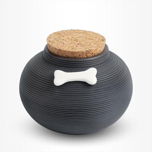 Hunde Urne Klein 400 ml Black Knochen - Tiere Urne für Asche Einäscherung - Urne Hund - Urne Katze Hunde Urne Klein 400 ml Black Knochen - Tiere Urne für Asche Einäscherung - Urne Hund - Urne Katze von Urn Store
