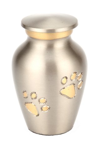 Urns UK Matlock Urne für Haustiere, ca. 7,6 cm, Zinnoptik Urns UK Matlock Urne für Haustiere, ca. 7,6 cm, Zinnoptik von Urns UK