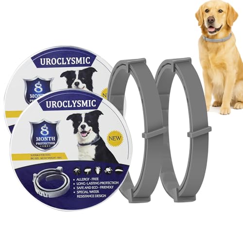 UroClysmic 2er-Pack Halsband für Hunde - Natürliches Ätherisches Öl, Wasserdicht, Verstellbar, 16 Monate Schutz für Welpen und Hunde ab 7 Wochen, Komfort und Sicherheit UroClysmic 2er-Pack Halsband für Hunde - Natürliches Ätherisches Öl, Wasserdicht, Verstellbar, 16 Monate Schutz für Welpen und Hunde ab 7 Wochen, Komfort und Sicherheit von UroClysmic
