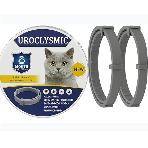 UroClysmic 2er Set Katzenhalsbänder zur Infektionsprävention, Wasserdicht und Verstellbar mit natürlichen ätherischen Ölen, 16 Monate Schutz für Katzen ab 7 Wochen, Sicher und Komfortabel UroClysmic 2er Set Katzenhalsbänder zur Infektionsprävention, Wasserdicht und Verstellbar mit natürlichen ätherischen Ölen, 16 Monate Schutz für Katzen ab 7 Wochen, Sicher und Komfortabel von UroClysmic