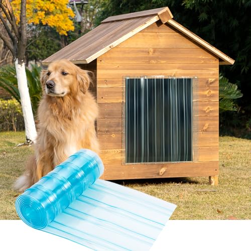 Uross Ersatzklappen für Hundetür, Transparenter Plastikstreifen Vorhang 20 cm x 330 cm, PVC-Umreifungsvorhang für DIY Hundehaustür, Hundetürklappen-Türstreifen, Türklappenstreifen für Hundehütten Uross Ersatzklappen für Hundetür, Transparenter Plastikstreifen Vorhang 20 cm x 330 cm, PVC-Umreifungsvorhang für DIY Hundehaustür, Hundetürklappen-Türstreifen, Türklappenstreifen für Hundehütten von Uross