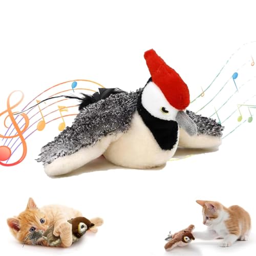 Usper Katzenspielzeug Vogel Flattern, Flapping Bird Cat Toy, Elektrisches Vogelspielzeug FüR Katzen, Fliegender Vogel Katzenspielzeug Spielzeug Katze (B, 1PCS) von Usper