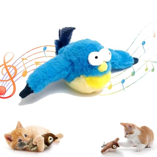 Usper Katzenspielzeug Vogel Flattern, Flapping Bird Cat Toy, Elektrisches Vogelspielzeug FüR Katzen, Fliegender Vogel Katzenspielzeug Spielzeug Katze (D, 1PCS) von Usper