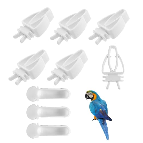 UtySty Vogelkäfig-Futter-Clips, Gemüsehalter mit Mini-Becher, zum Aufhängen, Futterspender für Sittiche, Kanarienvögel, Finken, Kakadu, Papageien, Nymphensittiche, kleine Vögel, Früchte, Körner, 9 UtySty Vogelkäfig-Futter-Clips, Gemüsehalter mit Mini-Becher, zum Aufhängen, Futterspender für Sittiche, Kanarienvögel, Finken, Kakadu, Papageien, Nymphensittiche, kleine Vögel, Früchte, Körner, 9 von UtySty