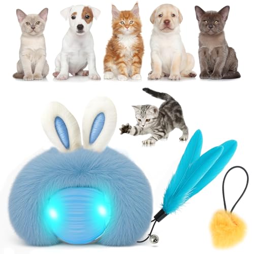Uumllof Elektrischer Katzenball Interaktiv - Katzenspielzeug Elektrisch,intelligenzspielzeug für Katzen mit 3 Modi,Katzenball elektrisch inklusive Mit Plüschbezug, Glöckchen und Federn, Geeignet Uumllof Elektrischer Katzenball Interaktiv - Katzenspielzeug Elektrisch,intelligenzspielzeug für Katzen mit 3 Modi,Katzenball elektrisch inklusive Mit Plüschbezug, Glöckchen und Federn, Geeignet von Uumllof