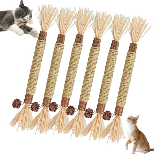 Uuxkgu 6pcs Puriq Natural Silvervine Dental Sticks,Chew Sticks for Cats, Katzenminze Stick,Natürlich Katzenminze-Kauspielzeug Für KatzenKatze Kauhölzer Sticks Für Katzen Zahnpflege-6pcs Uuxkgu 6pcs Puriq Natural Silvervine Dental Sticks,Chew Sticks for Cats, Katzenminze Stick,Natürlich Katzenminze-Kauspielzeug Für KatzenKatze Kauhölzer Sticks Für Katzen Zahnpflege-6pcs von Uuxkgu