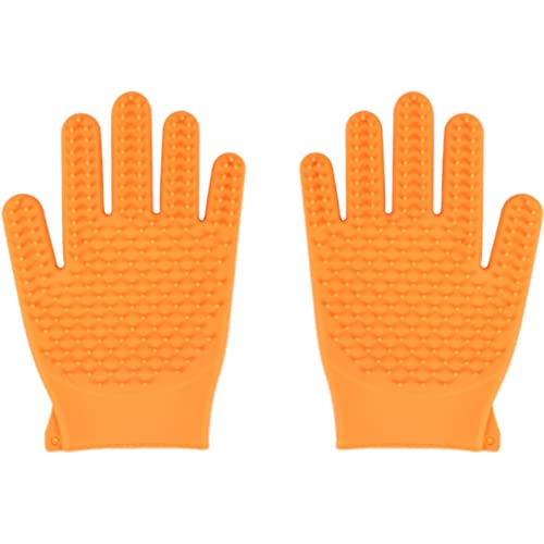 Uvaire 2 Haustier Doppelseitige Silikon Badehandschuhe Katzenhandschuhe Haarentfernung Reinigungshandschuhe und Massagehandschuhe von Uvaire