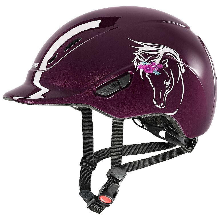 Uvex Kidoxx Dekor Flower Pony Burgundy Shiny 3XS-Xs Uvex Kidoxx Dekor Flower Pony Burgundy Shiny 3XS-Xs von Uvex