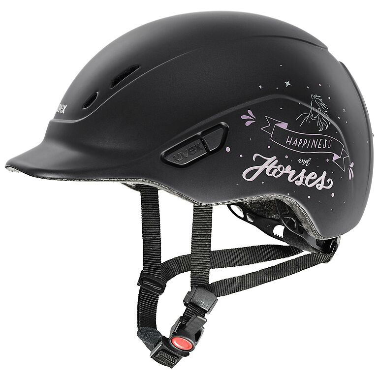 Uvex Kidoxx Dekor happyness&horses Black Mat, Gr. 3XS-Xs Uvex Kidoxx Dekor happyness&horses Black Mat, Gr. 3XS-Xs von Uvex