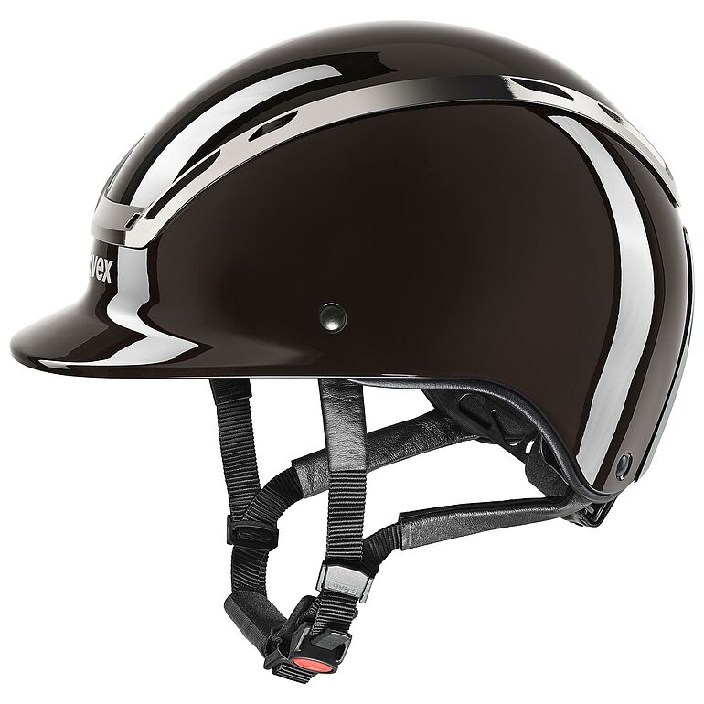 uvex Exxeed Shiny Chrome Reithelm Mocca, Gr. L-Xl von Uvex