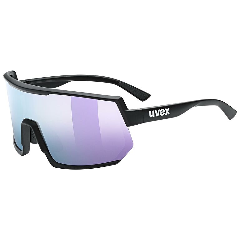 uvex Sportstyle 235 Sportbrille Black Matt, Mirror Lavender uvex Sportstyle 235 Sportbrille Black Matt, Mirror Lavender von Uvex