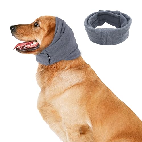 Hundeschutz, Gehörschutz für Hunde, Geräuschschutz, beruhigende Kapuze, hochelastische Hunde-Gehörschutz, Hals- und Ohrenwärmer, weich, verstellbar, Haustier-Ohrenschützer für Fellpflege, Reisen, L Hundeschutz, Gehörschutz für Hunde, Geräuschschutz, beruhigende Kapuze, hochelastische Hunde-Gehörschutz, Hals- und Ohrenwärmer, weich, verstellbar, Haustier-Ohrenschützer für Fellpflege, Reisen, L von UxClishe