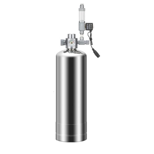 Uxsjakjsd CO2 -Generator Schnellinsertion Elektromagnetische Ventilblasenmesser Fischtank Rohstoff Reaktion CO2 -Generator Set 2L EU -Stecker von Uxsjakjsd