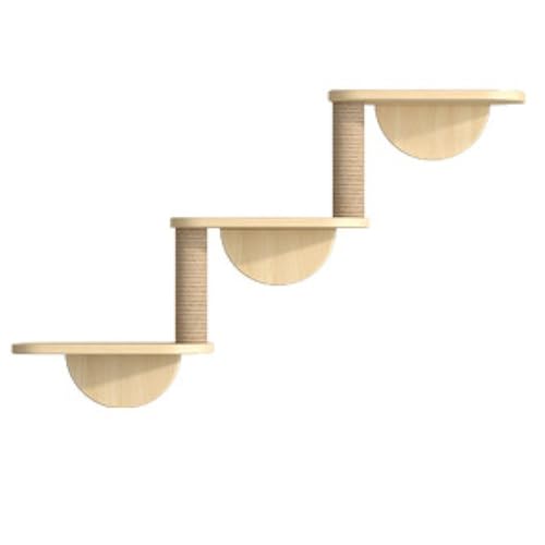 Uxsjakjsd Katzen-Hängematten-Klettergerüst, Leiter-Klettergerüst, Kleines Katzen-Klettergerüst Aus Massivholz, Dreilagig Uxsjakjsd Katzen-Hängematten-Klettergerüst, Leiter-Klettergerüst, Kleines Katzen-Klettergerüst Aus Massivholz, Dreilagig von Uxsjakjsd