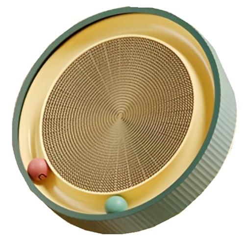 Uxsjakjsd Katzenkratzbrett, Katzenbett, Rund, Verschleißfest, Katzenspielzeug, Katzendrehteller, Katzenbedarf C Uxsjakjsd Katzenkratzbrett, Katzenbett, Rund, Verschleißfest, Katzenspielzeug, Katzendrehteller, Katzenbedarf C von Uxsjakjsd