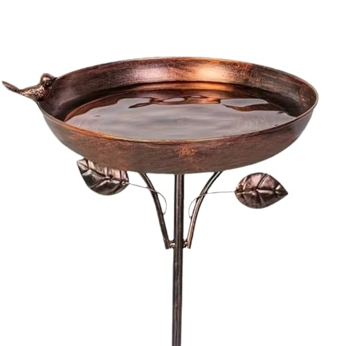 Uxsjakjsd Vintage Vogelfutterbad Vintage Vogelfutterbad mit Gemahlenem Pfahl Antike Gartendekor für Vögel von Uxsjakjsd