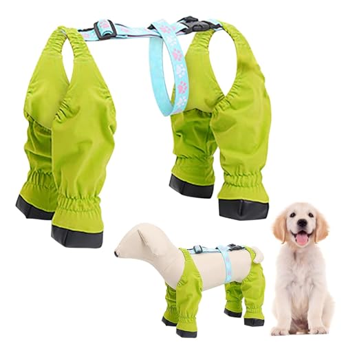 Anti-Schmutz-Hose für Hunde – wasserdichte Hosenträger-Hundeschuhe mit Gummisohle, verstellbare Riemen, rutschfester Pfotenschutz-Body für kleine, mittelgroße und große Hunde, Outdoor-Spaziergänge Anti-Schmutz-Hose für Hunde – wasserdichte Hosenträger-Hundeschuhe mit Gummisohle, verstellbare Riemen, rutschfester Pfotenschutz-Body für kleine, mittelgroße und große Hunde, Outdoor-Spaziergänge von UzeEnde