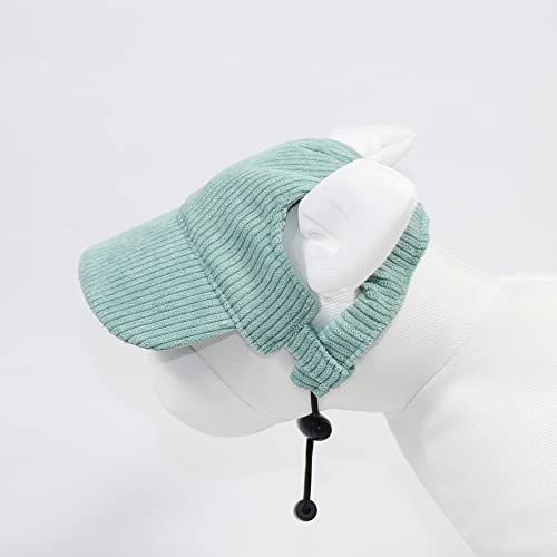 Baseballkappe für Hunde – stilvolle Hundemütze mit Ohrlöchern, verstellbar, für Welpen, Sonnenhaube, UV-Schutz, Denim-Hut für kleine, mittelgroße und große Hunde, Sommer, Strand, Outdoor (Nr. 4, XL) von UzeEnde