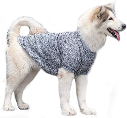 Fleece-Linie, großer Hundepullover – für Herbst und Winter, weich, dehnbar, leicht, warm, für kaltes Wetter, Haustierkleidung, vierbeiniges Hunde-/Katzen-Outfit, für drinnen und draußen (Nr. 2, 6XL) von UzeEnde