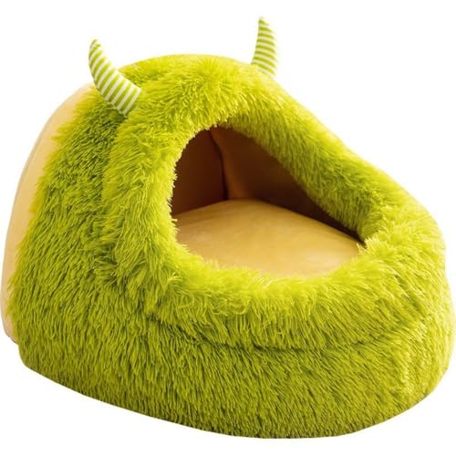 Halbgeschlossenes Monster-Katzenbett – Plüsch-Fleece, gemütliche Haustierhöhle, rutschfest, warm, weich, verdicktes Kissen für den Innenbereich, kleine Hunde, Katzen, Tiefschlafnest Halbgeschlossenes Monster-Katzenbett – Plüsch-Fleece, gemütliche Haustierhöhle, rutschfest, warm, weich, verdicktes Kissen für den Innenbereich, kleine Hunde, Katzen, Tiefschlafnest von UzeEnde