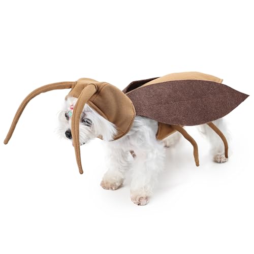 Halloween-Kostüm für Haustiere, lustiges Kakerlaken-Outfit mit biegbaren Antennenbeinen, Klettverschluss, Käfer, Insekt, Cosplay, Kleidung für Katzen, Hunde, Weihnachtsfeier Halloween-Kostüm für Haustiere, lustiges Kakerlaken-Outfit mit biegbaren Antennenbeinen, Klettverschluss, Käfer, Insekt, Cosplay, Kleidung für Katzen, Hunde, Weihnachtsfeier von UzeEnde