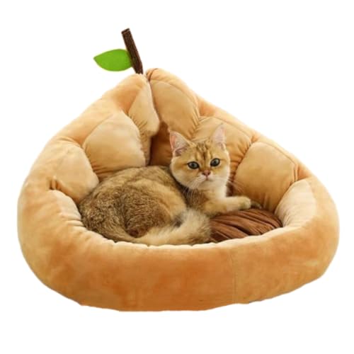 Katzenbetten in Obstform für Indoor-Katzen – Plüsch-Avocado-Haustierhaus mit Spielball, weich, waschbar, Höhle, Zwinger, gemütliches PP-Baumwollnest, rutschfeste Unterseite für Kätzchen, kleine Hunde Katzenbetten in Obstform für Indoor-Katzen – Plüsch-Avocado-Haustierhaus mit Spielball, weich, waschbar, Höhle, Zwinger, gemütliches PP-Baumwollnest, rutschfeste Unterseite für Kätzchen, kleine Hunde von UzeEnde