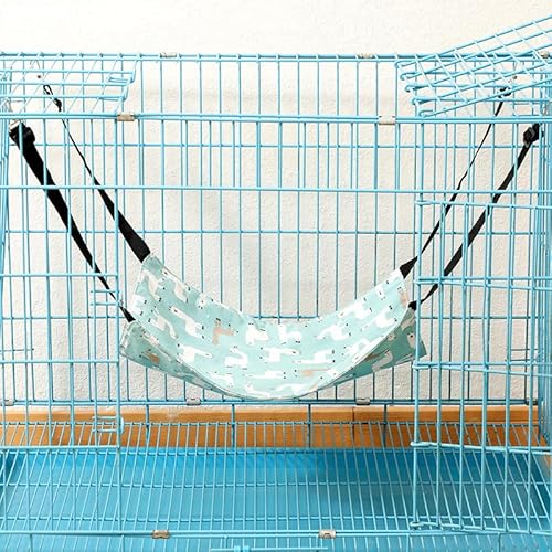 Katzenhängematte für Käfig – doppelseitiges, verstellbares hängendes Haustierbett, wendbar, weiche Hängematte mit Metallhaken für kleine Katzen, Frettchen, Kaninchen, Chinchillas, kleine Haustiere Katzenhängematte für Käfig – doppelseitiges, verstellbares hängendes Haustierbett, wendbar, weiche Hängematte mit Metallhaken für kleine Katzen, Frettchen, Kaninchen, Chinchillas, kleine Haustiere von UzeEnde