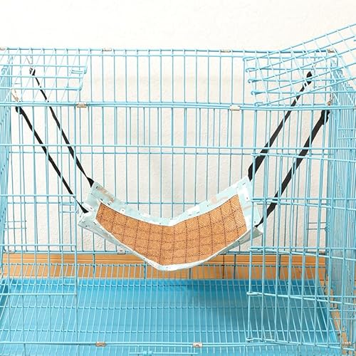 Katzenhängematte für Käfig – doppelseitiges, verstellbares hängendes Haustierbett, wendbar, weiche Hängematte mit Metallhaken für kleine Katzen, Frettchen, Kaninchen, Chinchillas, kleine Haustiere Katzenhängematte für Käfig – doppelseitiges, verstellbares hängendes Haustierbett, wendbar, weiche Hängematte mit Metallhaken für kleine Katzen, Frettchen, Kaninchen, Chinchillas, kleine Haustiere von UzeEnde
